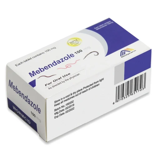 Cũng tương tự như Albendazole, Mebendazole ngăn chặn quá trình hấp thụ dưỡng chất của giun